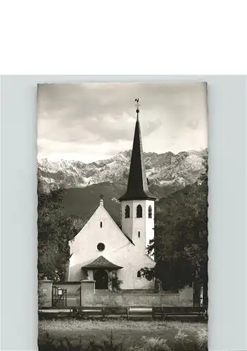 Partenkirchen Evangelische Johanniskirche erbaut 1891 Kat. Garmisch Partenkirchen