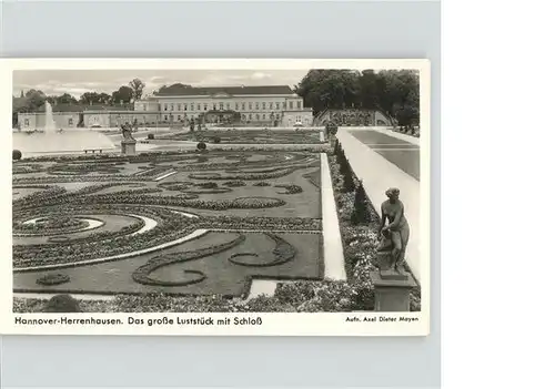 Herrenhausen Hannover Das grosse Luststueck Park Schloss Fontaene Skulptur Kat. Hannover