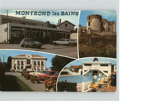 Montrond les Bains Hotel Schwimmbad Burg Chateau Kat. Montrond les Bains