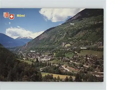 Moerel Panorama mit Breiten und Ried Ausgangspunkt zum Grossen Aletschgletscher Kat. Moerel