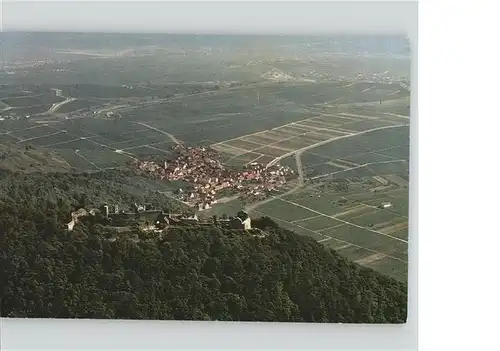 Eschbach Pfalz Panorama mit Madenburg Fliegeraufnahme Kat. Eschbach