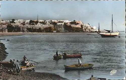 Rabat Rabat Sale Le Bou Regreb Pointe des Oudaias bateau Kat. Rabat