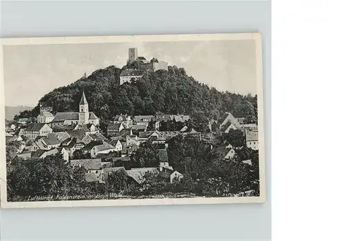Falkenstein Oberpfalz Ortsansicht mit Kirche Burg Kat. Falkenstein