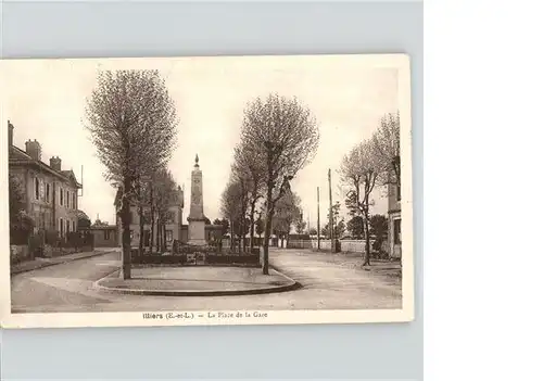 Illiers Combray Place de la Gare Monument Denkmal Kat. Illiers Combray