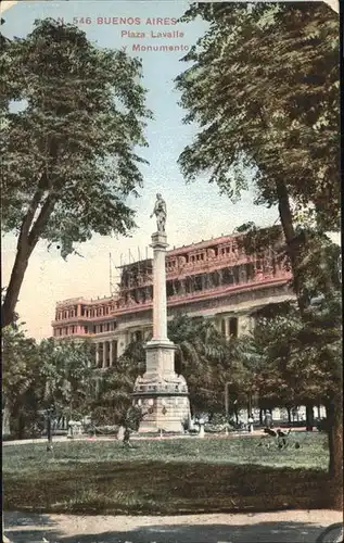Buenos Aires Plaza Lavalle Monumento Kat. Buenos Aires