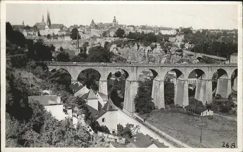 Luxembourg Luxemburg Vue generale Viadukt / Luxembourg /