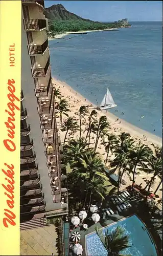 Honolulu Waikiki Beach Outrigger Hotel Kat. Honolulu