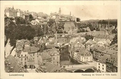 Luxembourg Luxemburg Faubourg du Grund et Ville haute / Luxembourg /