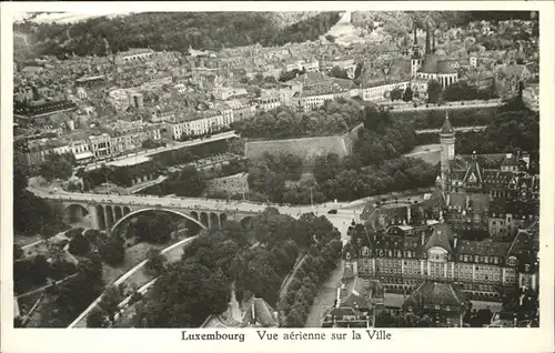 Luxembourg Luxemburg Vue aerienne sur la Ville / Luxembourg /