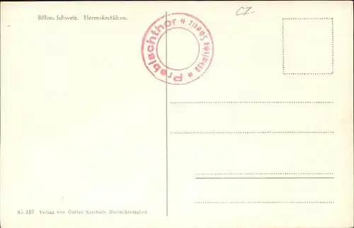 Herrnskretschen Tschechien Boehmen Flusspartie Dampfschiff Kat. Hrensko