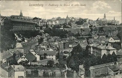 Luxembourg Luxemburg Faubourg du Grund et ville haute / Luxembourg /