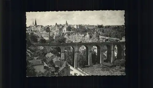 Luxembourg Luxemburg Panorama Viaduc de Clausen / Luxembourg /