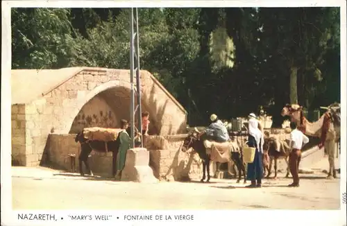 Nazareth Israel Marys Well Fontaine de la Vierge Kat. Nazareth Illit