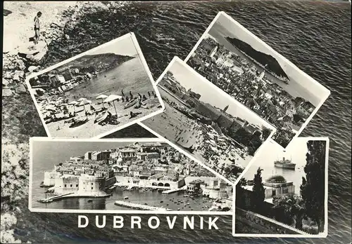 Dubrovnik Ragusa Panorama mit Details Kat. Dubrovnik