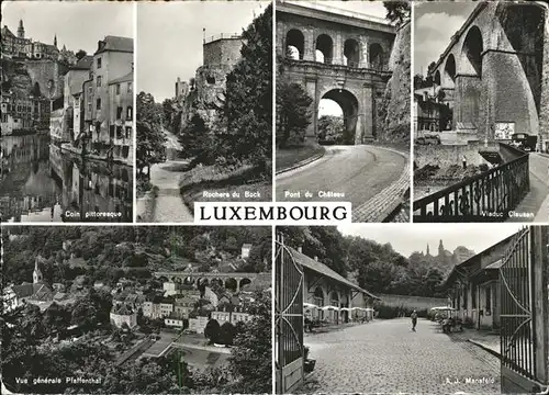 Luxembourg Luxemburg Coin pittoresque Rochers du Bock Pont du Chateau Pfaffenthal / Luxembourg /