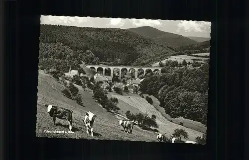 pw04609 Friedrichsdorf Taunus Viadukt Kuehe Kategorie. Friedrichsdorf Alte Ansichtskarten