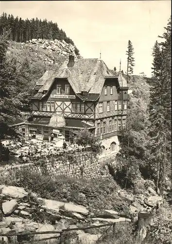 pw09581 Wernigerode Harz HO-Hotel und Gaststaette Steinerne Renne Kategorie. Wernigerode Alte Ansichtskarten