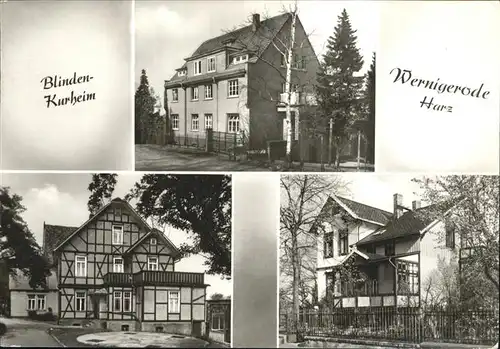 pw09582 Wernigerode Harz Blindenheim Kurheim Kategorie. Wernigerode Alte Ansichtskarten