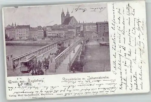 Magdeburg Magdeburg Strombruecke Johanniskirche x / Magdeburg /Magdeburg Stadtkreis