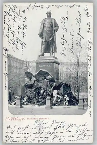 Magdeburg Magdeburg Bismarck Denkmal x / Magdeburg /Magdeburg Stadtkreis