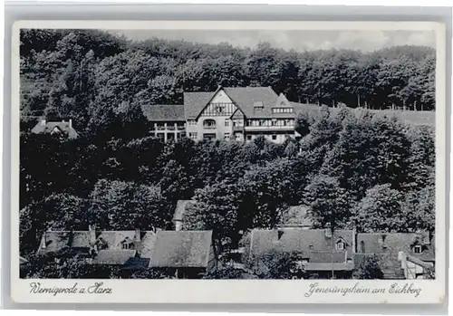 we46447 Wernigerode Harz Genesungsheim Eichberg x Kategorie. Wernigerode Alte Ansichtskarten