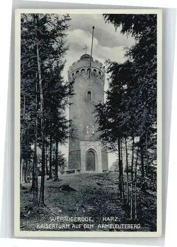 we46497 Wernigerode Harz Kaiserturm Armeleuteberg x Kategorie. Wernigerode Alte Ansichtskarten