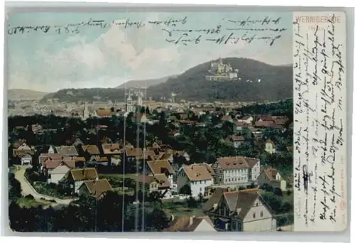 we46529 Wernigerode Harz  x Kategorie. Wernigerode Alte Ansichtskarten