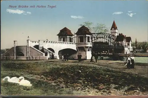 Berlin Neue Bruecke Hafen Tegel Schwan Kat. Berlin