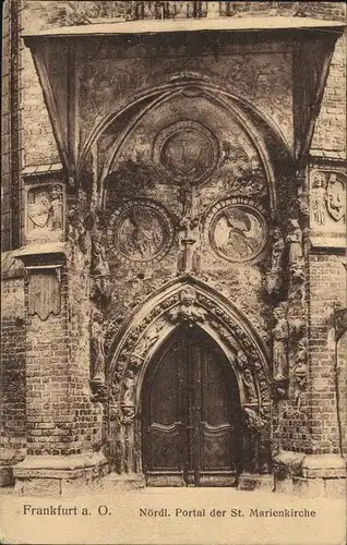 Frankfurt Oder Noerdl Portal der St Marienkirche Kat. Frankfurt Oder