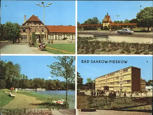 Bad Saarow Pieskow Hochhaus Kleistdenkmal Bahnhof  Kat. Bad Saarow