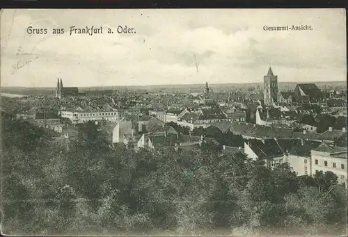 Frankfurt Oder Panorama Kat. Frankfurt Oder