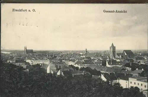 Frankfurt Oder Panorama Kat. Frankfurt Oder