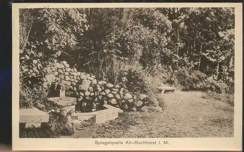 Alt Buchhorst Spiegelquelle Kat. Gruenheide Mark