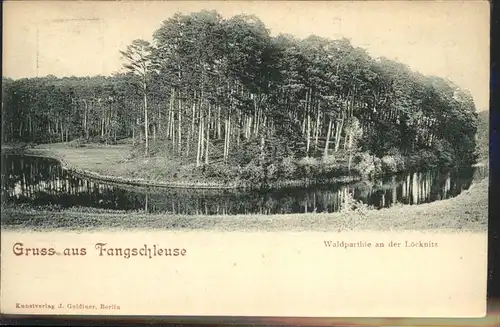 Fangschleuse Waldpartie an der Loecknitz Kat. Gruenheide Mark