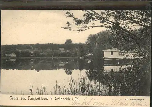 Fangschleuse Am Priestersee Kat. Gruenheide Mark