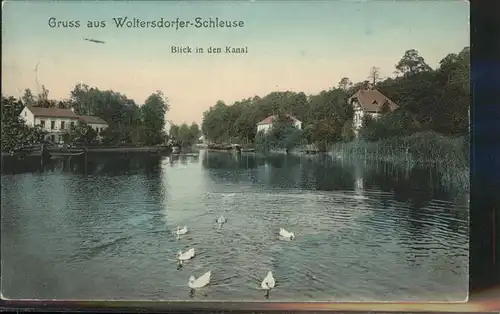Woltersdorf Erkner Schleuse Kanal Kat. Woltersdorf Erkner