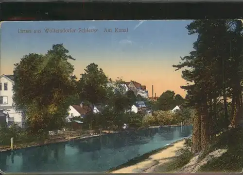 Woltersdorf Erkner Schleuse Am Kanal Kat. Woltersdorf Erkner