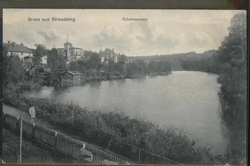 Strausberg Brandenburg Schwanensee Kat. Strausberg