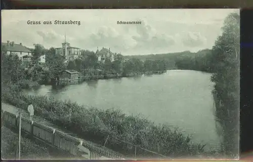 Strausberg Brandenburg Schwanensee Kat. Strausberg