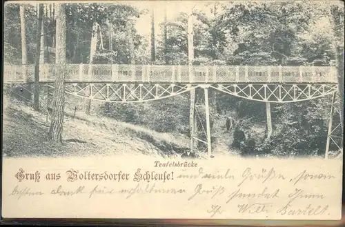 Woltersdorf Erkner Teufelsbruecke Kat. Woltersdorf Erkner