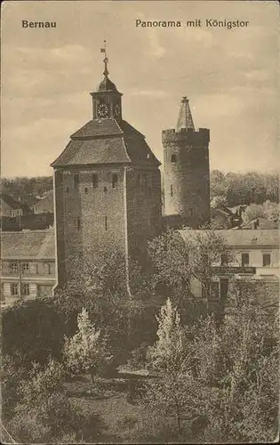 Bernau Berlin Panorama Koenigstor Kat. Bernau