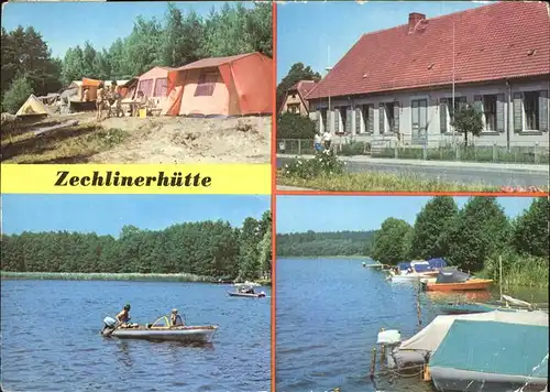 Zechlinerhuette Campingplatz Boot Kat. Rheinsberg