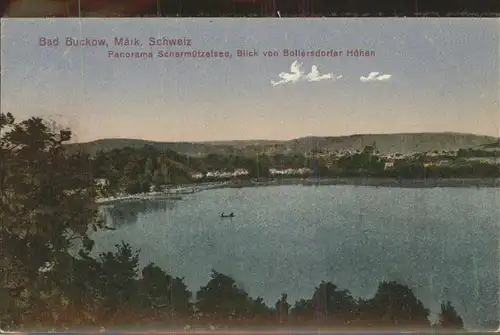 Buckow Maerkische Schweiz Panorama Schermuetzelsee Bollersdorfer Hoehen Kat. Buckow Maerkische Schweiz