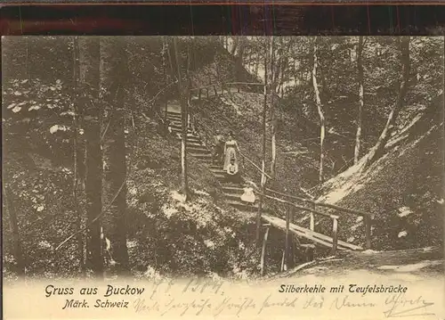 Buckow Maerkische Schweiz Silberkehle Teufelsbruecke Kat. Buckow Maerkische Schweiz