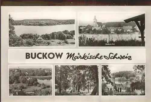 Buckow Maerkische Schweiz Buckow See Schermuetzelsee Stadtpark  Kat. Buckow Maerkische Schweiz