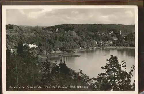 Buckow Maerkische Schweiz Bollersdorfer Hoehe See Kat. Buckow Maerkische Schweiz