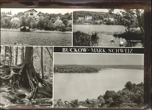 Buckow Maerkische Schweiz Griepensee Schermuetzelsee Kinderheim Weisse Taube Kat. Buckow Maerkische Schweiz