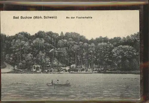 Buckow Maerkische Schweiz Fischerkehle Boot Kat. Buckow Maerkische Schweiz
