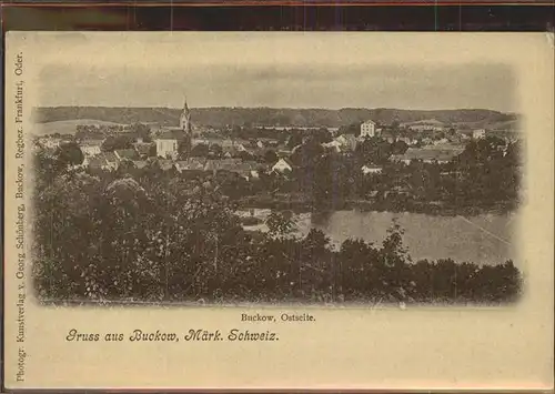 Buckow Maerkische Schweiz Ostseite Stadt Kat. Buckow Maerkische Schweiz