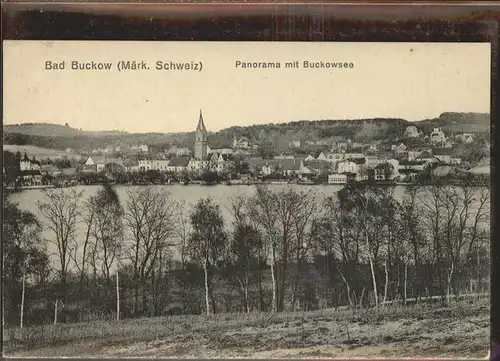 Buckow Maerkische Schweiz Buckowsee Kat. Buckow Maerkische Schweiz